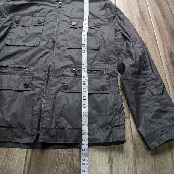 Hugo Boss Men’s Gray Utility Field Jacket 100% Cotton Size M - Picture 8 of 11